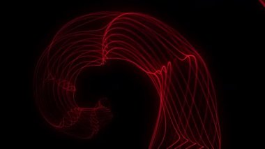 Soyut renkler çizgilerle dalgalanıyor. Dijital frekans dengeleyici. İllülasyon dinamik müzik dalgası. Teknoloji sesi. 3d oluşturma.
