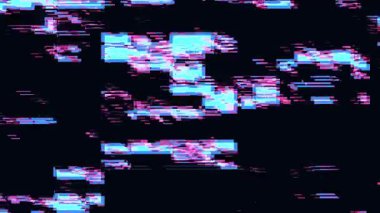 Teknik arıza efektli bilgisayar ekranı. Televizyonun görüntü gönderme hatası. Gürültü bozma çizgileri olan soyut dijital arkaplan. 3B görüntüleme.