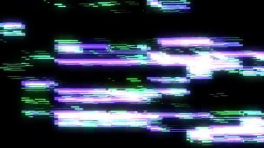 Teknik arıza efektli bilgisayar ekranı. Televizyonun görüntü gönderme hatası. Gürültü bozma çizgileri olan soyut dijital arkaplan. 3B görüntüleme.