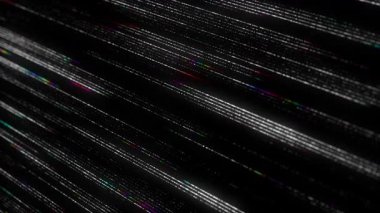 Dijital veritabanı siber uzayı. Şifre çözücü algoritmalar hacklendi. Hareket eden renk parçacıkları ile siber güvenlik. Büyük veri görselleştirmesi. 3d oluşturma.