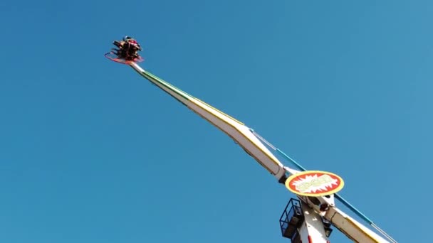 Giant Swing Perry Georgia Fair High Quality Footage — стоковое видео