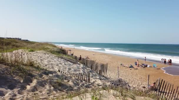 High Sandy Banks Ocean Obx North Carolina High Quality Footage — Stok video