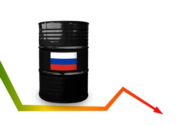 Crude Oil Barrel White Background Soft Shadow — Foto Stock