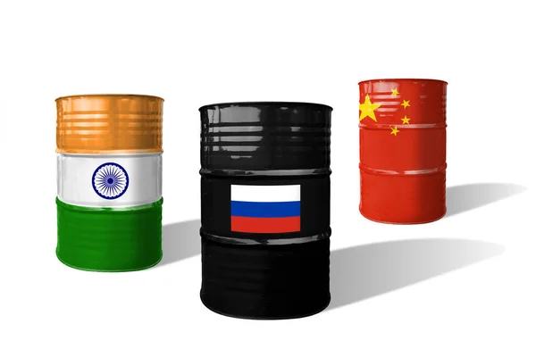 Russische Uralen Ruwe Olie India China Kopen Goedkope Russische Uralen — Stockfoto