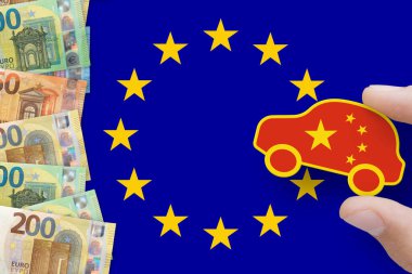 Çin 'de üretilen elektrikli arabalar. Çin 'de üretilen EV arabaları için görev. AB ve Çin ticaret savaşı