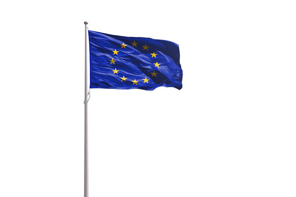 EU flag isolated on a white background