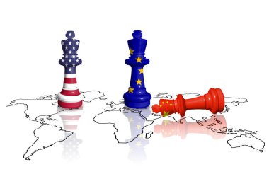 ABD, AB ve Çin ticaret savaşı. Çin, AB ve Amerika Birleşik Devletleri ticaret, görev, gümrük rekabeti