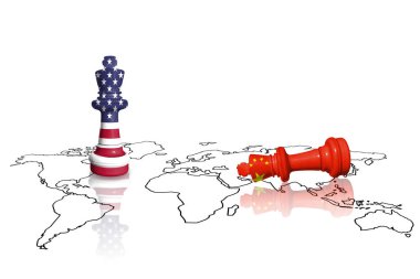 ABD ve Çin ticaret savaşı. Çin ve Amerika Birleşik Devletleri ticaret, görev, gümrük rekabeti