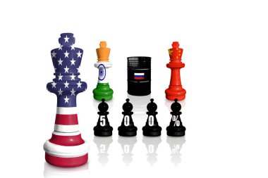 Satranç, Hindistan, Çin, Ukrayna ve ABD bayraklarından yapılmıştır. ABD, Rusya 'nın Ukrayna' daki savaş ve saldırganlığına onay verdi