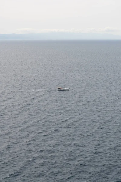 Segeljacht Offenen Meer Segelboot Jacht Segelboot — Stockfoto