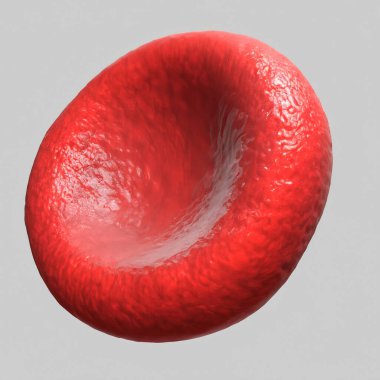 Beyaz arka planda izole 3d kırmızı kan hücreleri