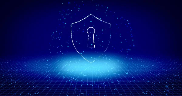 Dados Conceito São Seguros Cibersegurança Proteção Computador Símbolo Segurança Internet — Fotografia de Stock