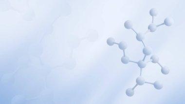 Concept realistic molecules background. Science illustration of a cream molecule. Hyaluronic acid skin solutions advertising, collagen serum drop with cosmetic advertising background. 3d rendering.