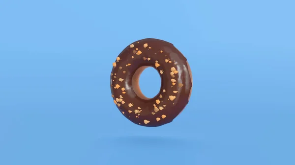 Conceito Cores Diferentes Donuts Mudança Fundo Azul Donuts Rotativos Sobremesas — Fotografia de Stock