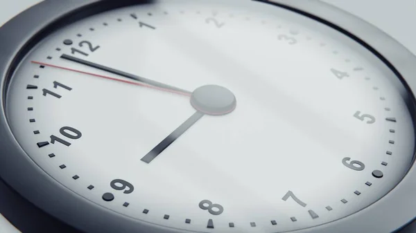 Trabalho Conceptual Almoço Renderização Relógio Parede Mostra Tempo Execução Lapso — Fotografia de Stock