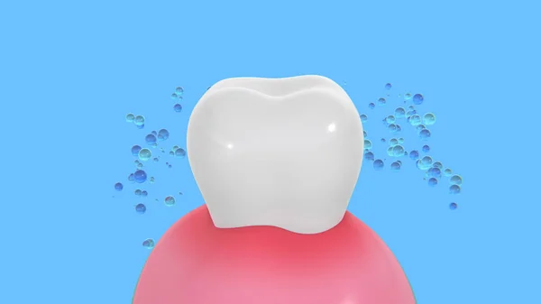 Zdrowie Uroda Poczęcia Bańka Pasty Zębów Czyszczenia Brudnych Dziąseł Zębów — Zdjęcie stockowe