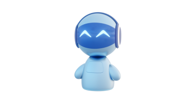 3D Render Concept gelecekteki robot sohbet robotu, bilim ve iş yapay zekası, teknoloji ve mühendislik konsepti. 3d illüstrasyon