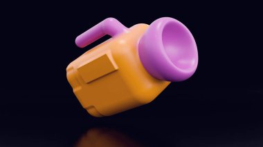 Video ya da fotoğraf makinesi tarzı tabela. Sosyal medya veya iş sitesi için 3D tasvir konsepti ve uygulama simgesi. Gebelik fotoğrafları fotoğraf sembolü ya da fotoğrafçı ekipman medyası. 3d hazırlayıcı