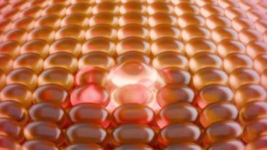 Sağlık ve güzellik. Hyaluronik asit solüsyonları reklam, kolajen serumu düşüş kozmetik reklam arka planı. 3d oluşturma.