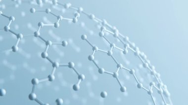 Altıgen bir ızgara, sığ bir alan derinliğiyle kameranın önünden geçiyor. Reklam geçmişleri ve sosyal medya videoları için uygun. 3 Boyutlu Hazırlama