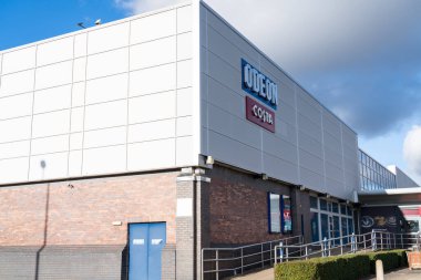 Exterior Signage of the Odeon cinema movie chain in the Merry Hill Shopping centre in Brierley Hill in the UK