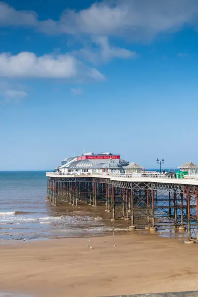 Cromer, England  May 13 2024: 3 Quarter view of Cromer Pier from Street level