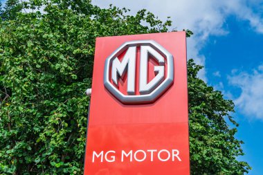 Norwich, Birleşik Krallık 25 Temmuz 2025 MG Motor Şirketi Dış İşareti