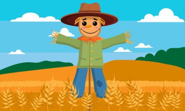 Buğday tarlasında Mutlu Korkuluk, mevsimlik tarım geçmişi