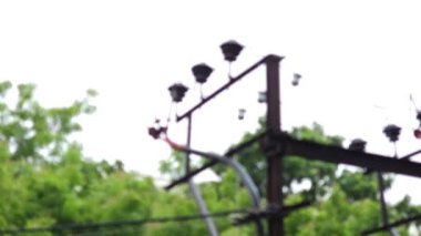 yüksek voltaj güç hatları