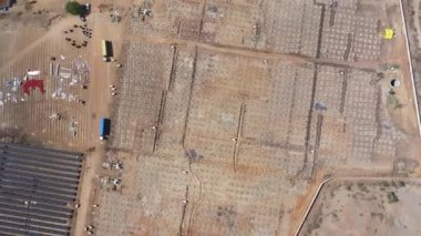 Endüstriyel alanın havadan görüntüsü