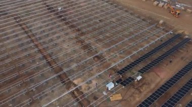 İnşaat alanının havadan üst görüntüsü