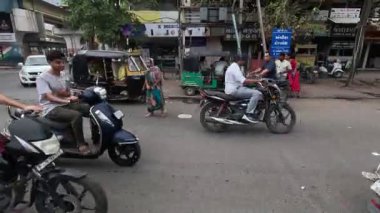 Indira Çemberi Köprü üstü Akşam Manzarası Rajkot Gujarat Hindistan