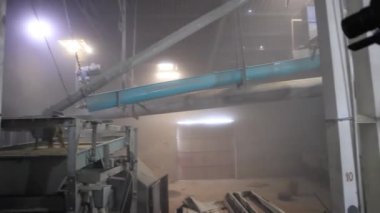 Beton fabrikası üretimi. sanayi üretim tesisi.