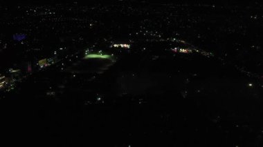 En güzel akşamın başkentinin gece manzarası.