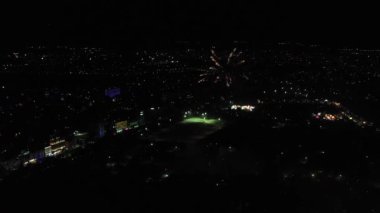 İsrail 'in başkentinin gece manzarası