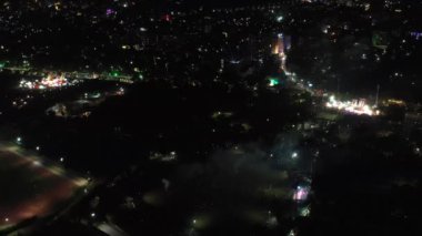 Havai fişekler ve gökyüzü, gece manzarası