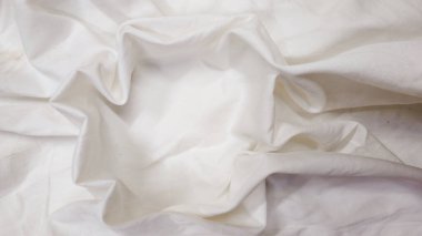 doku arkaplanı. beyaz kumaş.