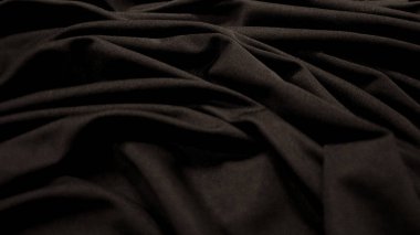 siyah kumaş dokusu. Tekstil kumaşının arka planı.