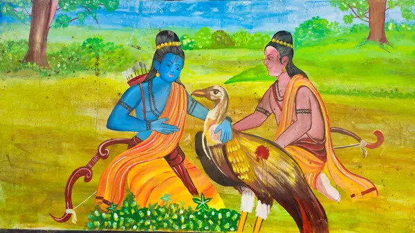 Hindistan 'ın kutsal şehri Khabarkar' ın Hindu tapınağı.