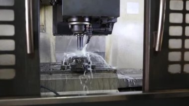 Kapalı - bir cam ile bir makine