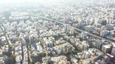 İspanya 'nın Barselona şehrinin hava manzarası