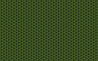 Siyah bir arkaplanda yeşil tekrarlanan desenlerin canlandırması
