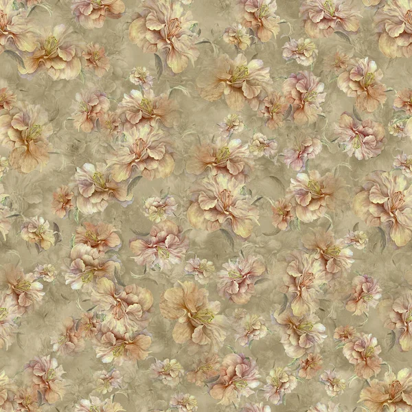 Seamless Digital Floral Flower Print Women Clothing Flower Wallpaper Patterns — Stock Photo, Image