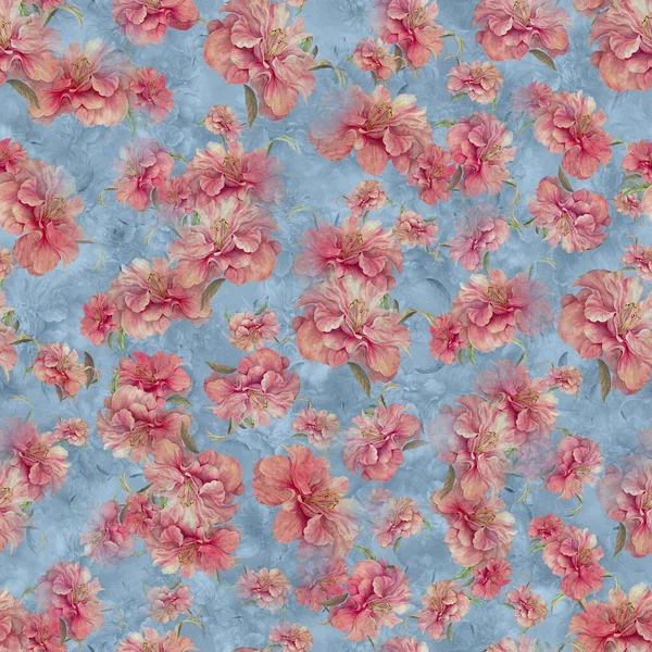 Bezešvé Digitální Květinový Květ Vytisknout Pro Ženy Oblečení Květinové Tapety — Stock fotografie
