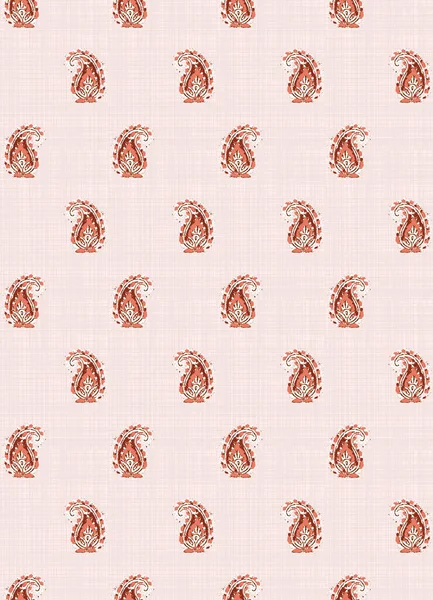 Seamless Flower Pattern Kilt Front Back Digital Print Maxi 디자인 — 스톡 사진