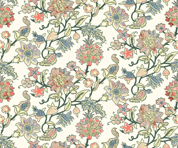 Vintage Floral Seamless Pattern Flowers — Stock Photo, Image