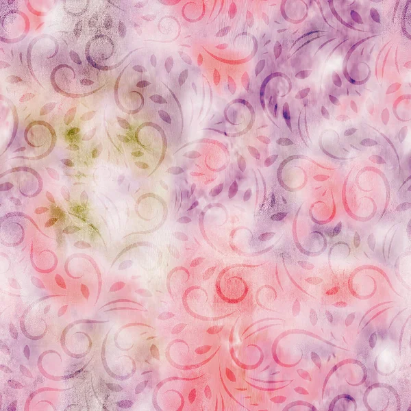 Estampado Tela Textil Patrones Flores Sin Costura Efectos Geométricos Nubes —  Fotos de Stock