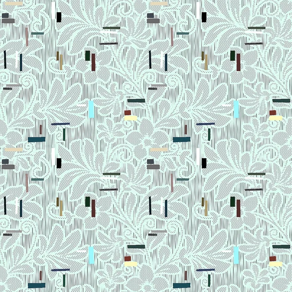 Textilní Tkaniny Tisk Bezešvé Květinové Vzory Geometrické Prádlo Vázání Barviva — Stock fotografie
