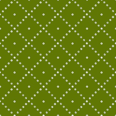 Yeşil dekoratif süslemeli kusursuz vektör deseni. Altın süslemeli modern geometrik arka plan. Duvar kağıtları, tekstil, yüzey baskısı, web sayfası için yinelenen desen