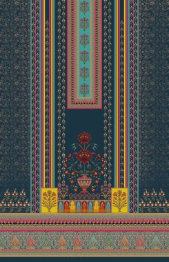 Geleneksel Tayland kumaşı deseni, thai tarzı.